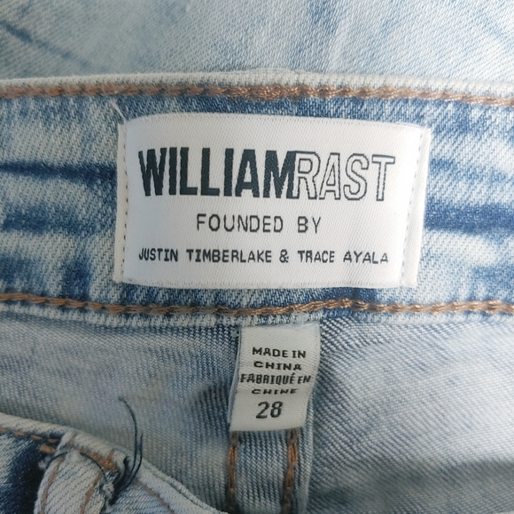 William Rast Acid Wash Ankle Skinny Frayed Hem Jeans Sz 28 - Picture 7 of 7